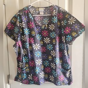 Minions Scrub Top